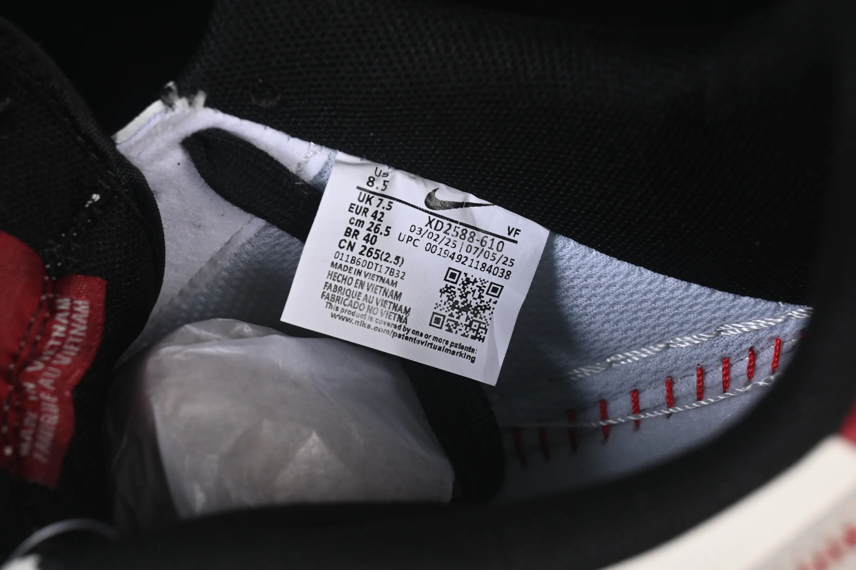 All Categories Nk Air Force 1 Air Force Series Nk Air Force 1 Low Air Force Low Nike Air Force 1'07 Low Joint Beige Black Black Red High-end Customized Low-top Casual Sneakers XD2588-610